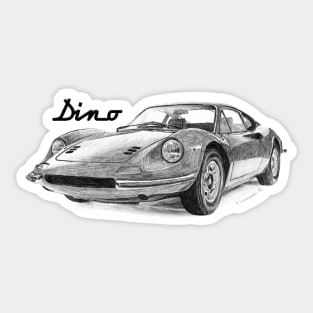 Dino GT 246  car Sticker